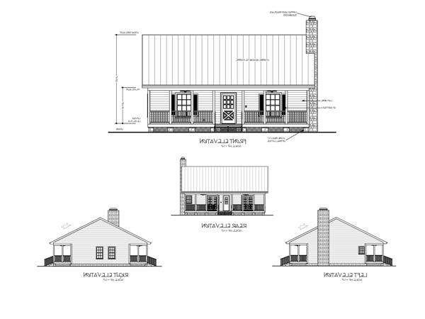 All Elevations image of The Mountain Retreat House Plan